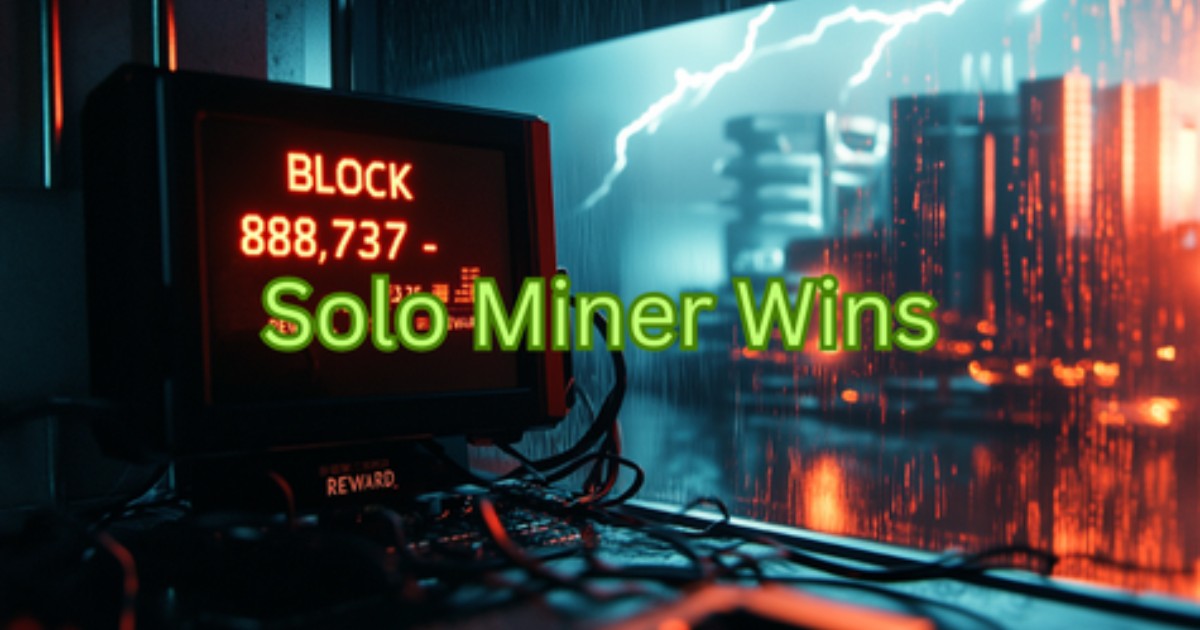 A Solo Miner Just Hit a $266K Bitcoin Jackpot
