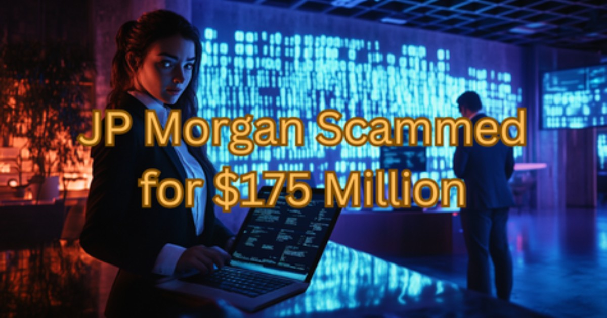 JPMorgan Just Got Scammed Out of $175M By A College Dropout