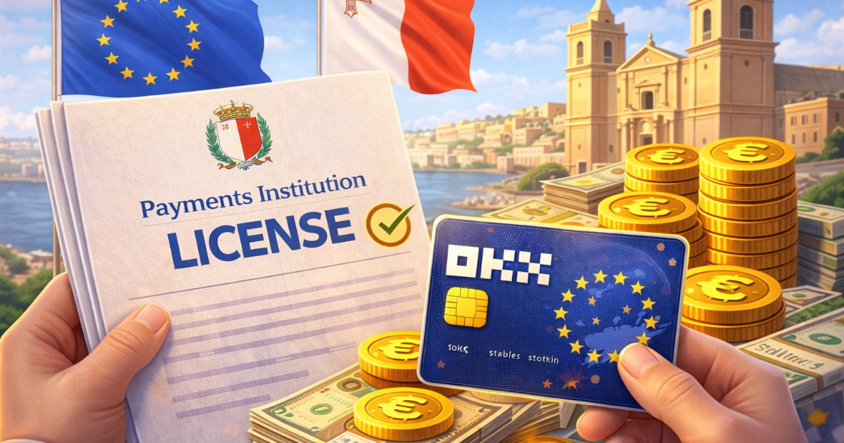 OKX Secures Malta Payments License to Expand Stablecoin Services and Crypto Cards Across Europe