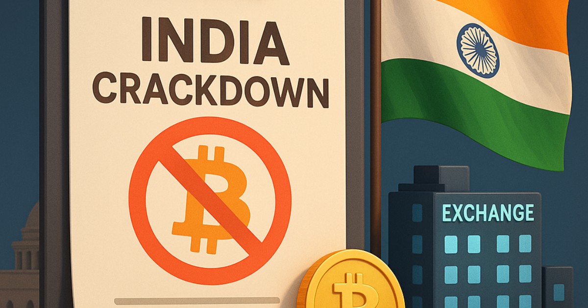 India Cracks Down on Offshore Crypto Exchanges for AML Noncompliance