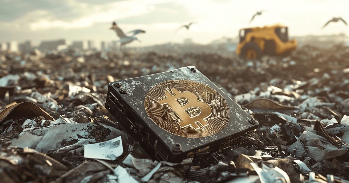 Lost Bitcoin Hard Drive Worth $768M Gets Buried Forever