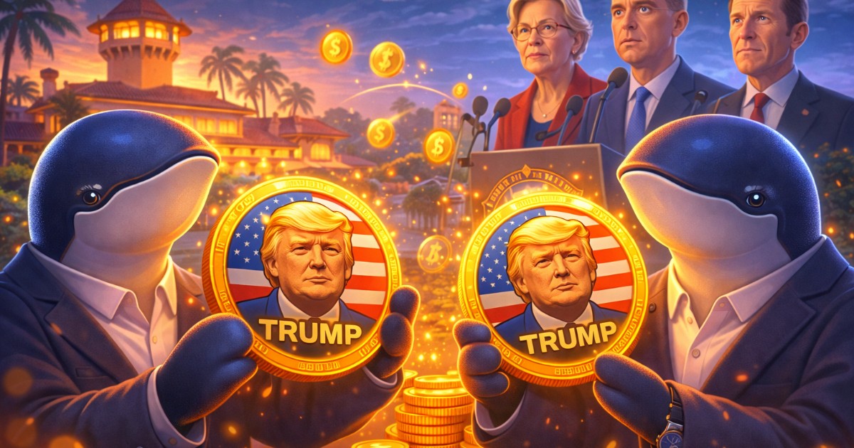 Trump Token Sees Whale Accumulation Ahead of Mar-a-Lago Gala as Senators Raise New Questions