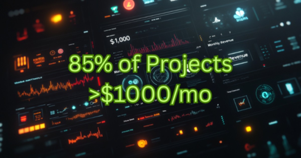 85% of Crypto Projects Make Less Than $1,000 Monthly