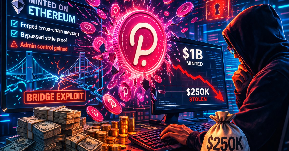 Attacker Minted $1 Billion in Fake Polkadot Tokens on Ethereum, but Escaped With Just $250,000