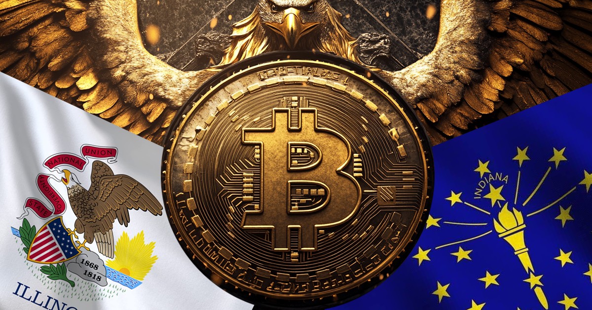 Illinois and Indiana Join The List of U.S. States Trying To Ape Into Bitcoin