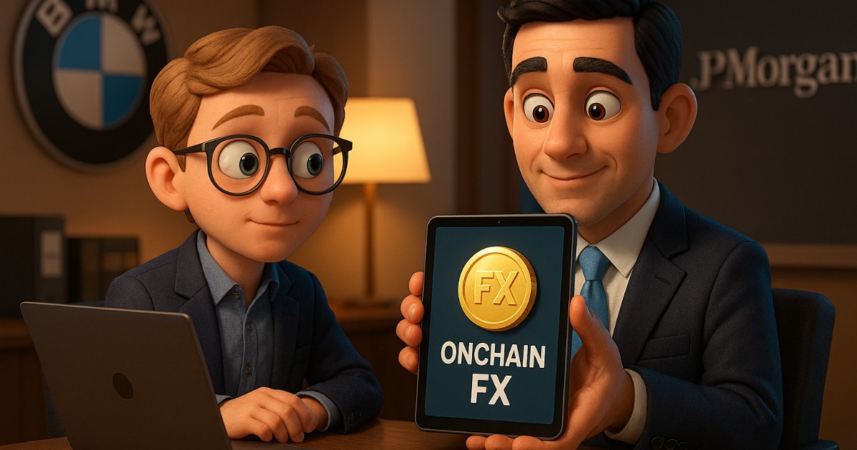 BMW Executes First Onchain Programmable FX Payment Through JPMorgan Network
