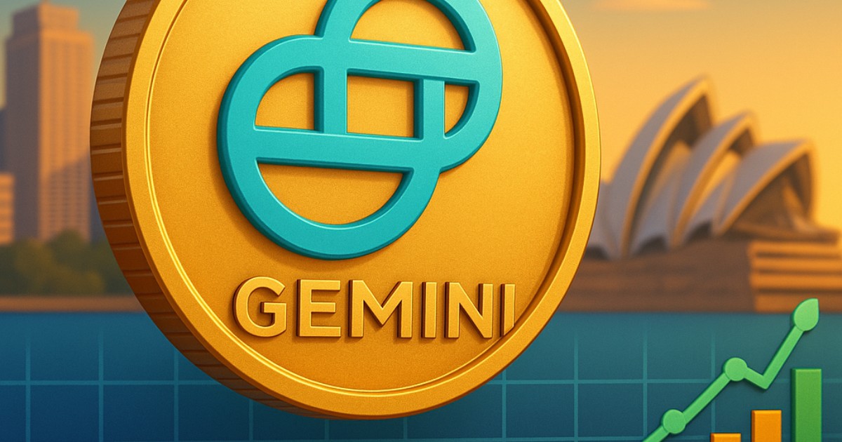 Gemini Launches Australian Arm Amid Rising Crypto Adoption