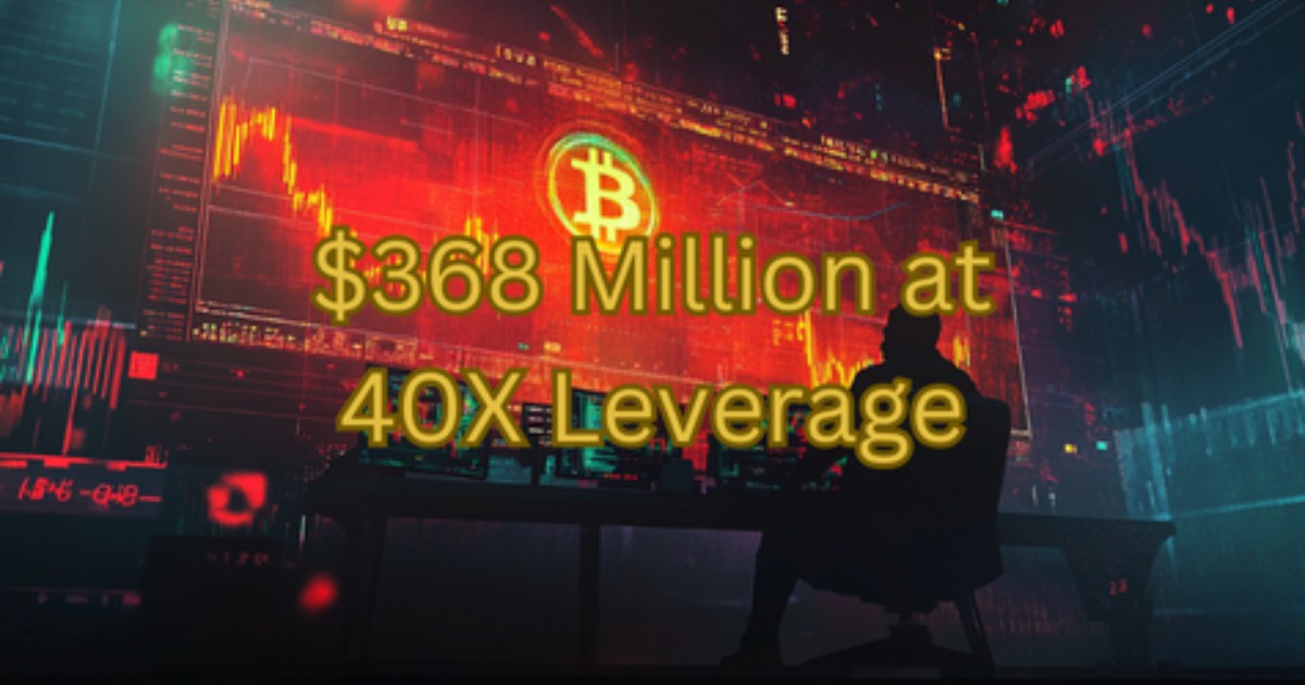 Some Deranged Whale Just Shorted Bitcoin With $368M And 40x Leverage