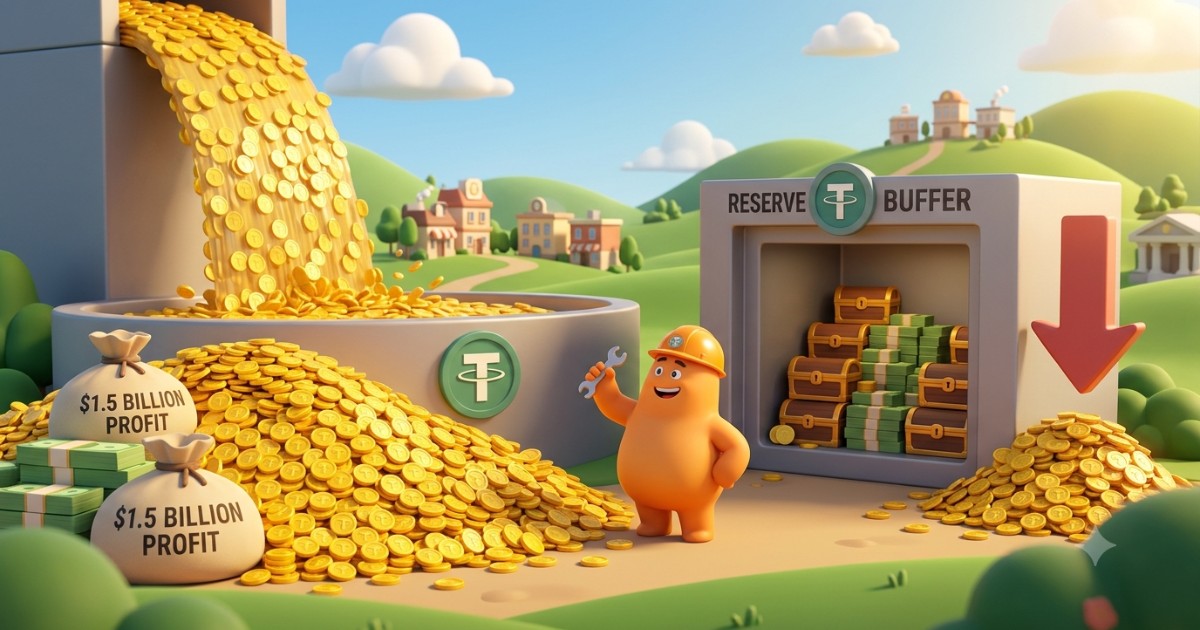 Tether Reported $1.5 Billion in Quarterly Profit, and a Reserve Buffer That Shrank by Half