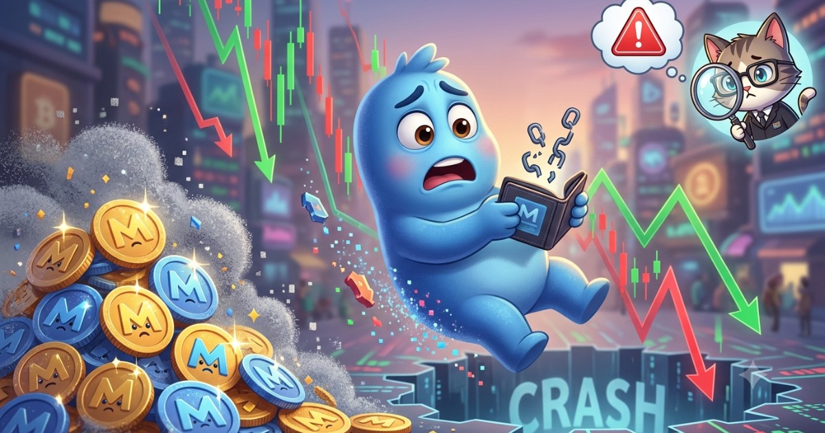 MemeCore's M Token Suddenly Crashes 80% With No Clear Trigger