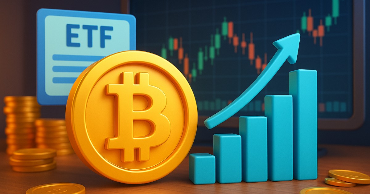 Crypto ETFs Log Record $5.95B Weekly Inflow as Bitcoin Sets a New High