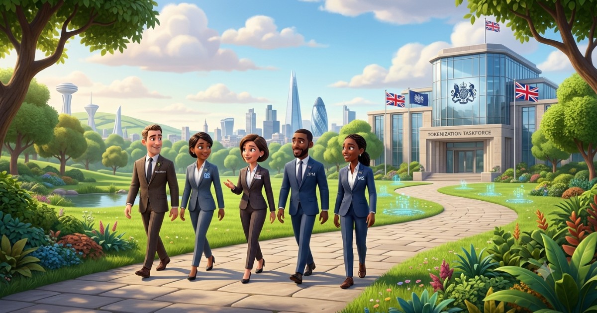BlackRock, Goldman Sachs, JPMorgan and Morgan Stanley Join UK Government's Tokenization Taskforce
