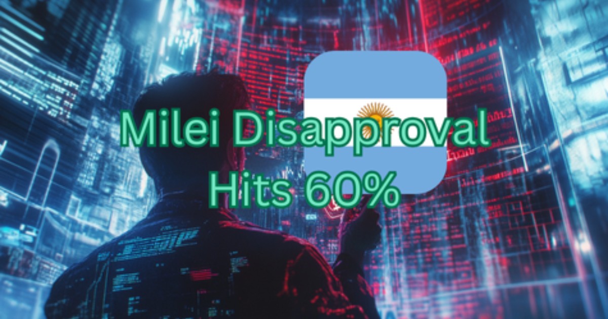 Milei's Disapproval Rating Just Crashed To Nearly 60% Following LIBRA