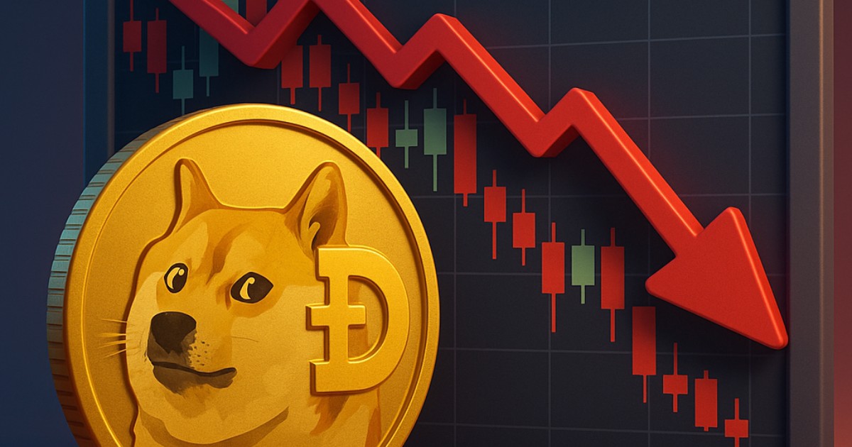 Dogecoin Falls 8 Percent Before Whale Bids Stabilize Near 0.25 Dollars