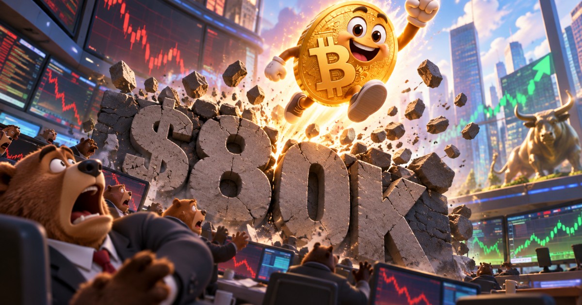 Bitcoin Breaks Above $80,000 as Short Sellers Get Squeezed