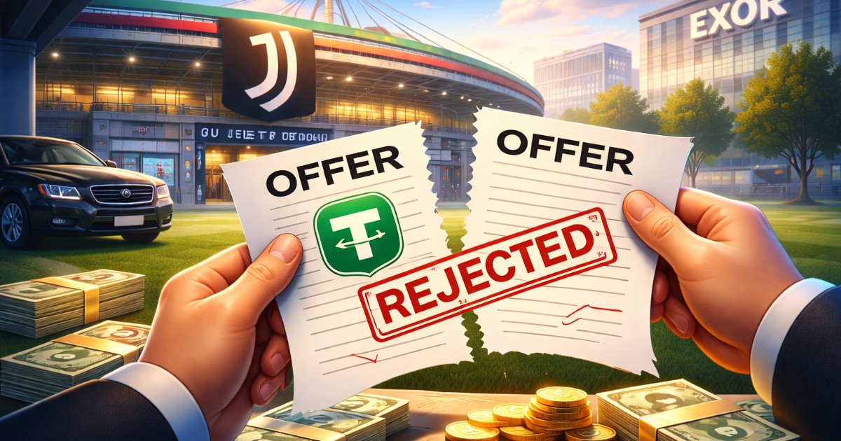 Tether’s Attempt to Buy Juventus Blocked After Exor Rejects Takeover Offer