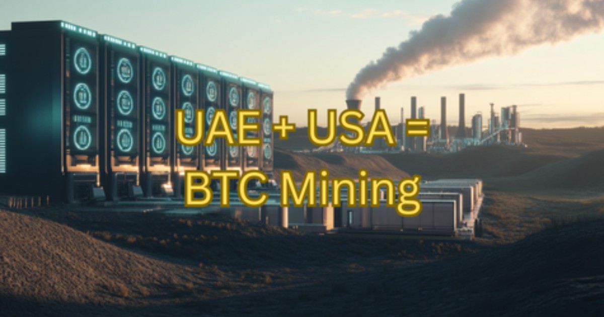 UAE is Dropping $1.4 Trillion on US Bitcoin Mining