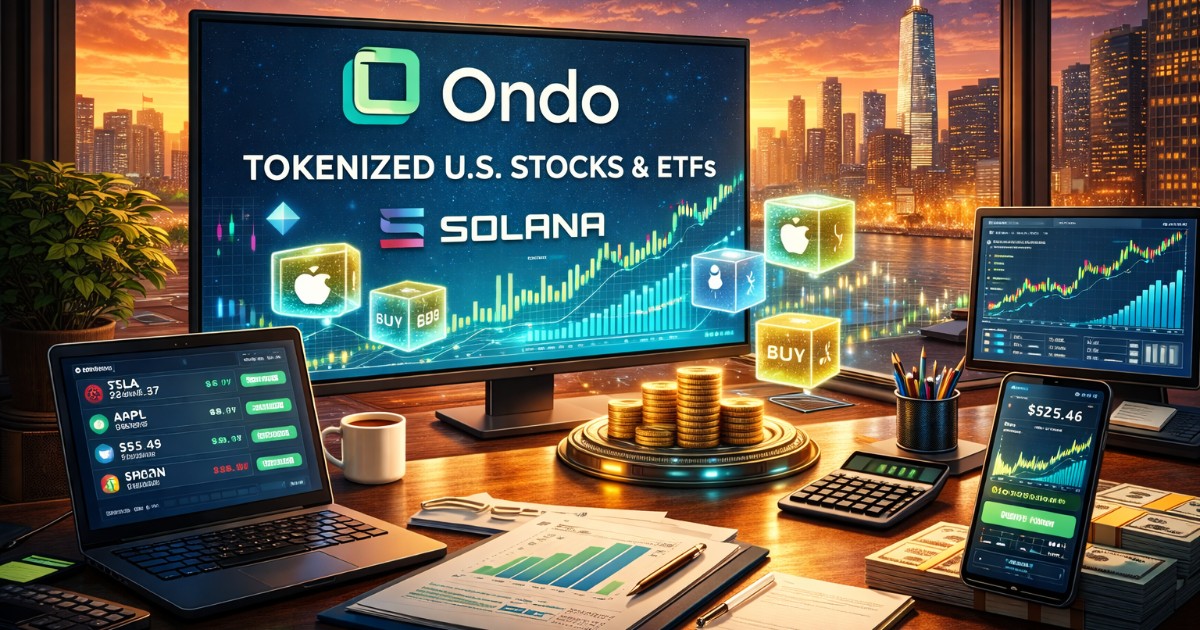 Ondo Finance to Launch Tokenized U.S. Stocks and ETFs on Solana in Early 2026